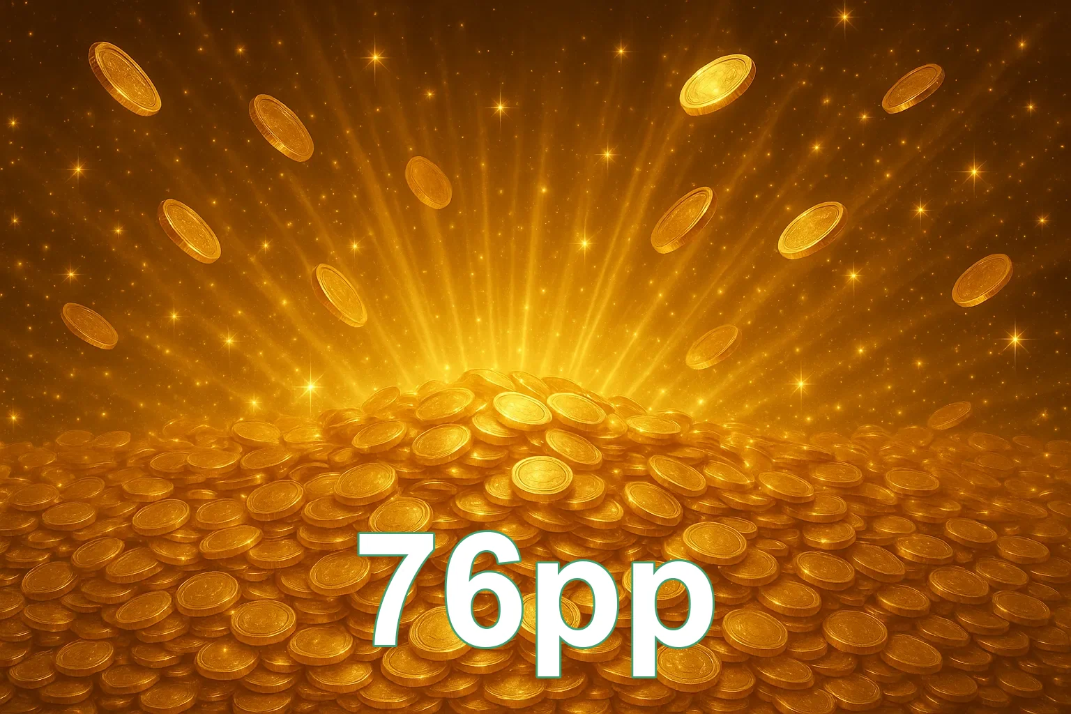 Uma pilha de moedas de ouro, representando riqueza e investimento no site 76pp.